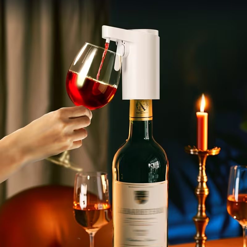 Automático Electric Wine Dispenser Inteligente Sensor Touch Wine Decanter Pourer Casa Restaurant Rechargeable Wine Pump Aerator
