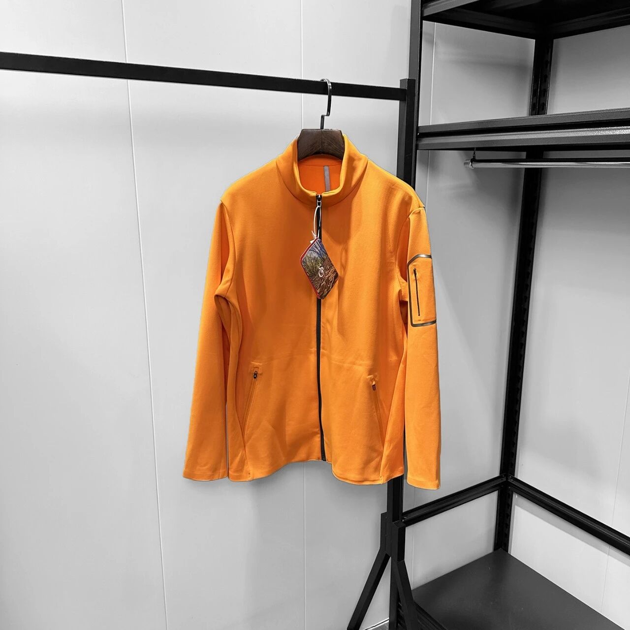 Masculino sem costura colado zip up jaqueta de malha de alta densidade suporte colarinho casual luz negócios outerwear fino atlético blusão para spanel outono