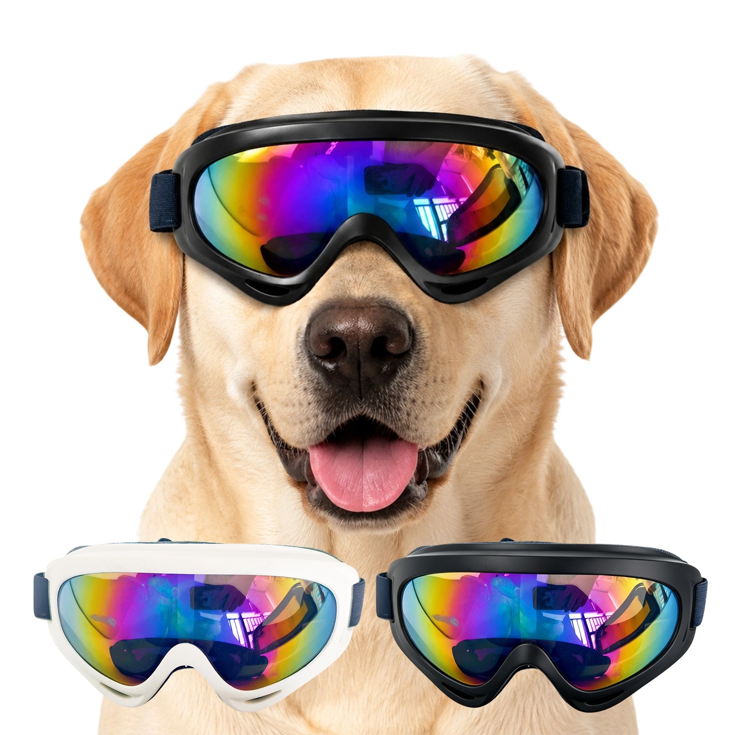 Óculos de sol para cães óculos para animais de estimação para cães pequenos óculos anti-uv proteção para os olhos à prova de vento