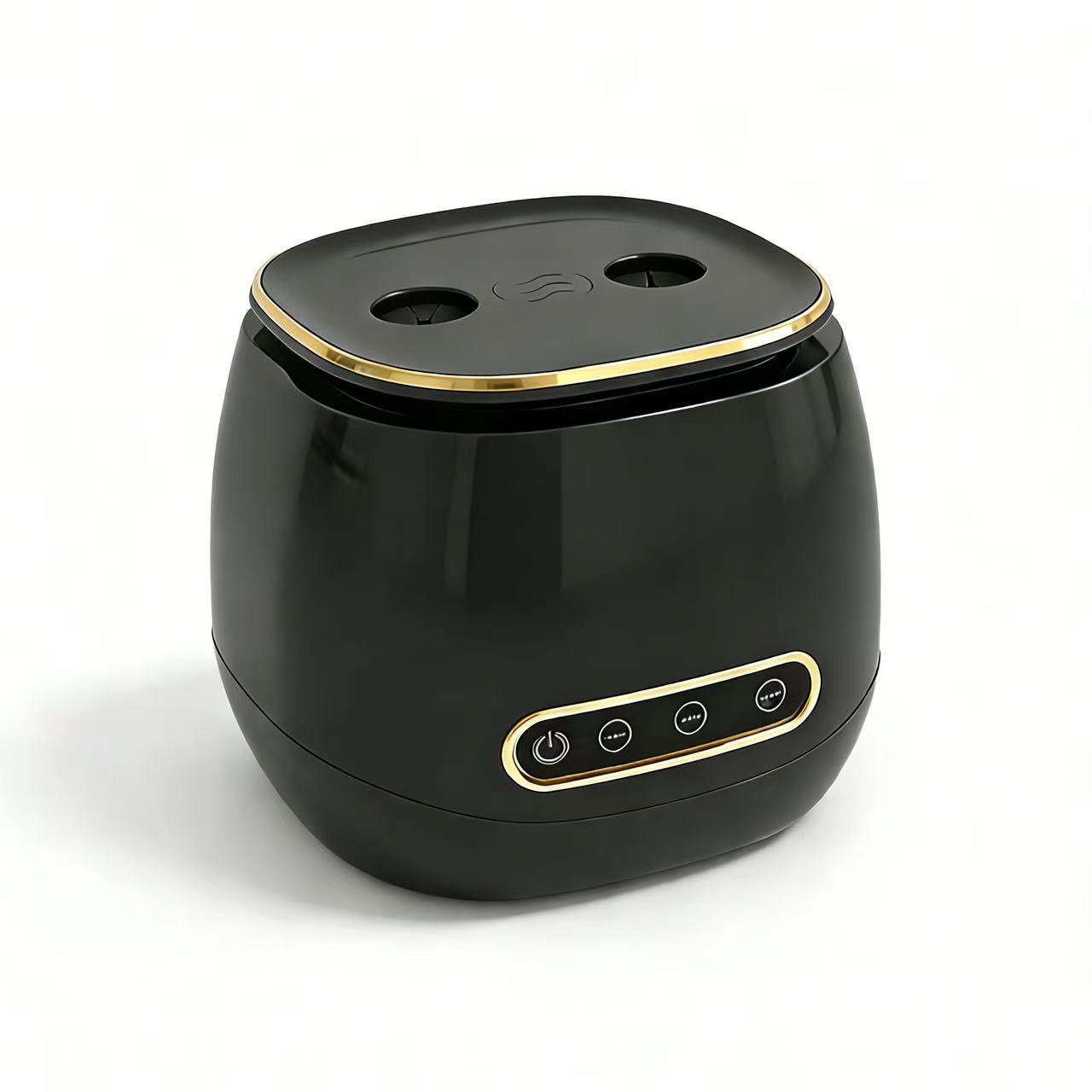 Mini limpador ultrassônico de dentaduras com luz uv, máquina de limpeza portátil doméstica para alinhador invisível, retentor e joias