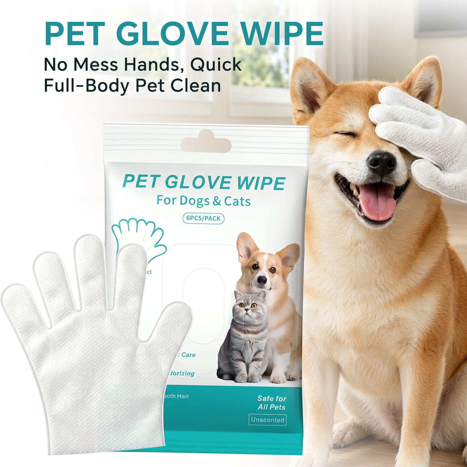Only Self Pickup---Pet Cleaning Conjunto - 6-Peça Pacote