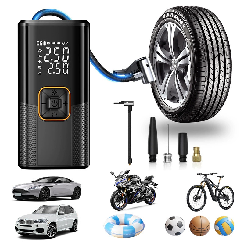Portátil Sem Fio Carro Tire Inflator, Electric High Pressure Air Pump For Automobile & Sedan Tires