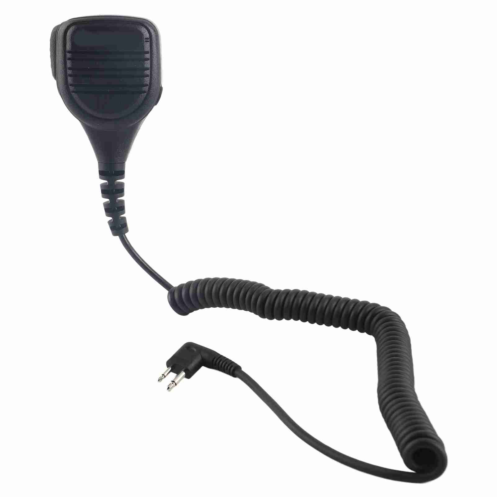 3.5mm fone de ouvido jack alto-falante microfone talkie rádio mão microfone com clipe de cinto de aço