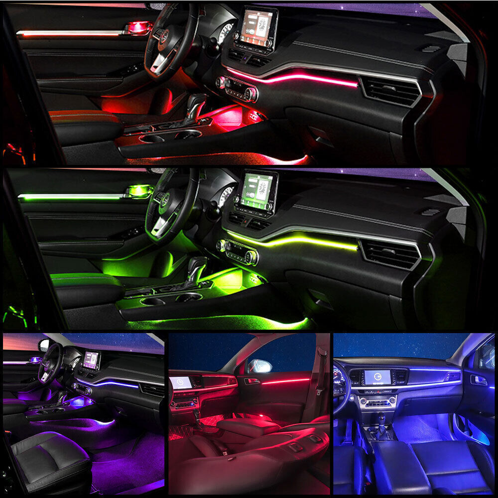 Symphony Full RGB LED Carro Interior Acrylic Luz Ambient Strip Luz APP Control