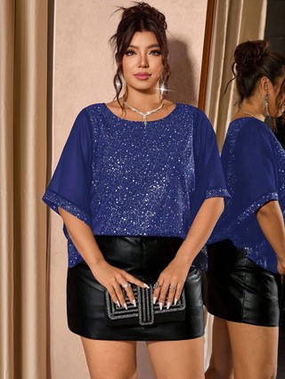Blusa Feminina Luxuosa de Festa 2026 — Ajuste Fino e Brilhante