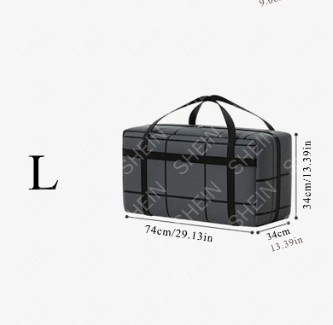 Bolsa organizadora de roupas preta - Grande - 1 unidade