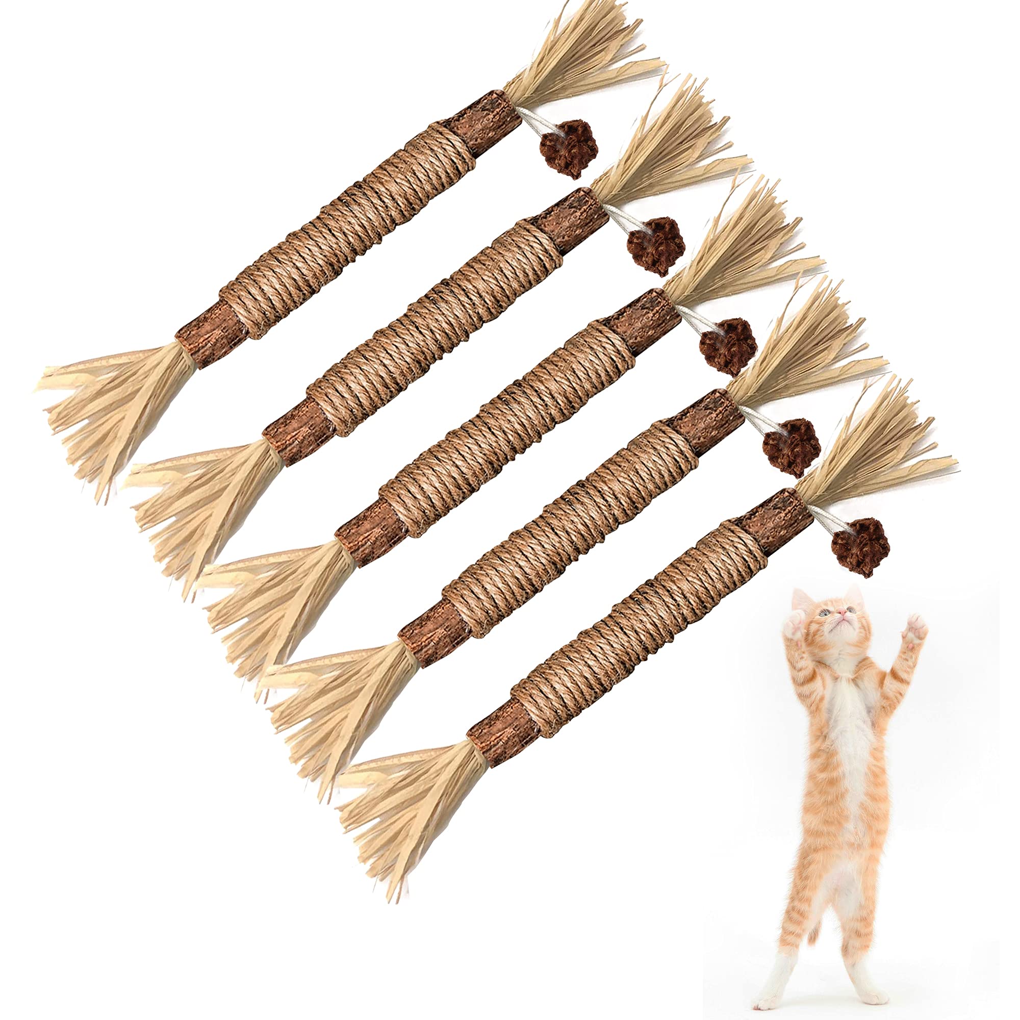 Bastões de Silvervine para Gatos — Higiene Dental e Mastigação Natural