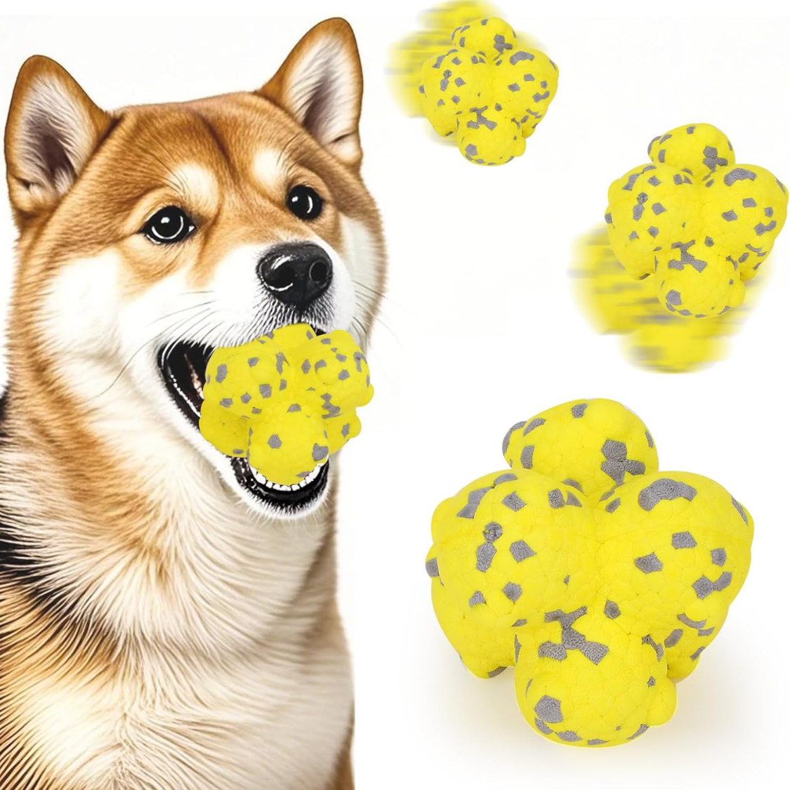 Bola Spike ETPU 10cm para Cães — Resistente, Flutuante e Compatível com Lançadores