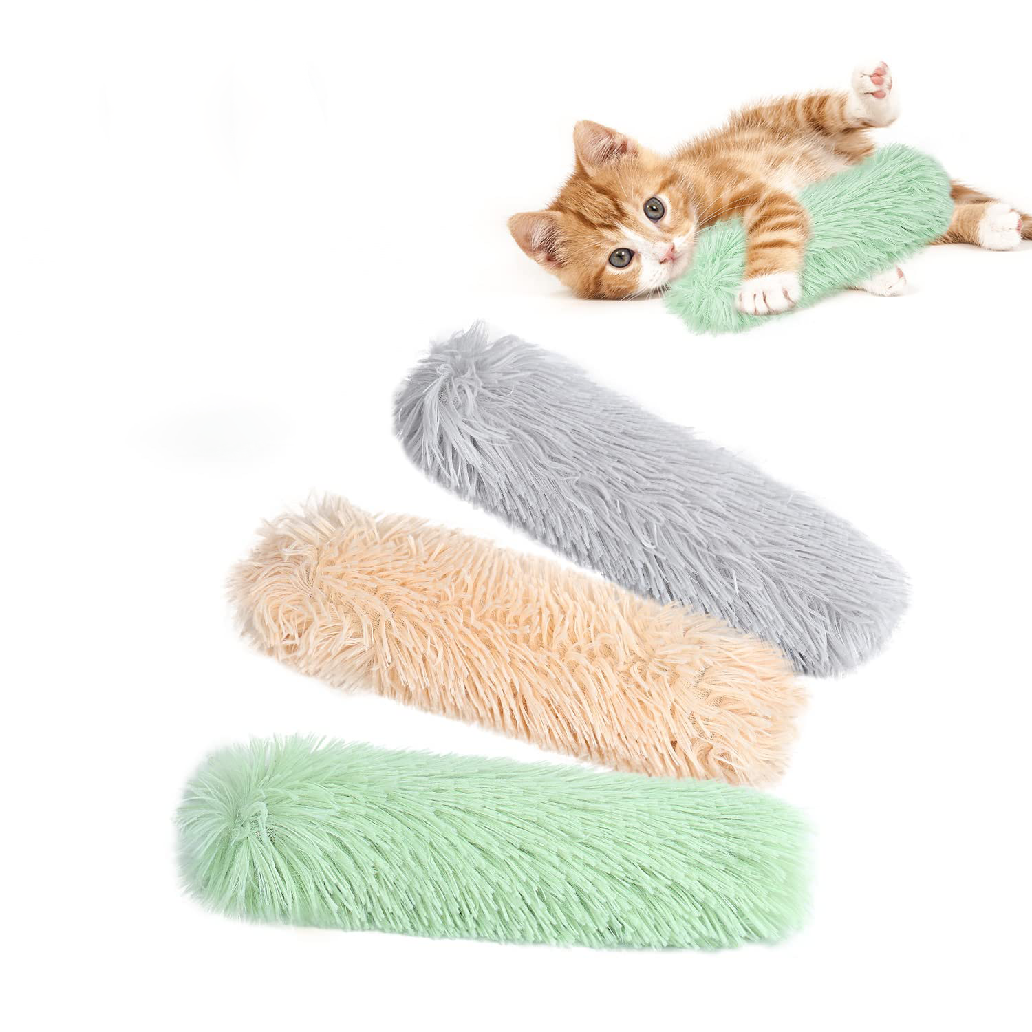Kit 3 Almofadas para Gatos com Catnip Interno e Som Crocante — Macias e Duráveis