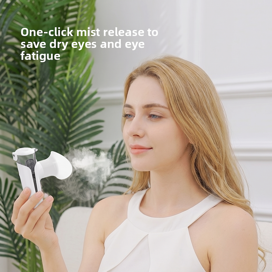 Handheld Nano Spray Eye Moisturizer, Hot Compress Eye Beleza Hydrating Device, Eye Washer, Eye Carroe Steam Nebulizer