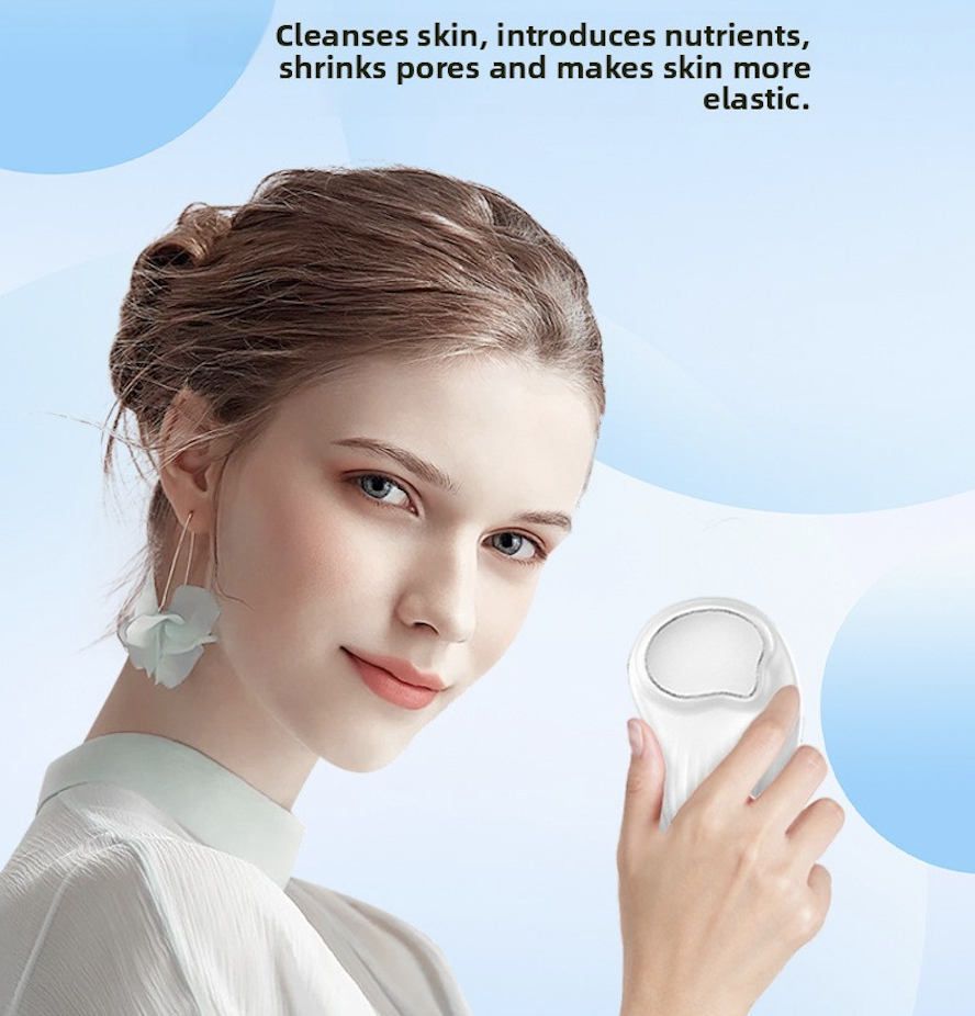 Novo Ice Hammer Facial Infuser, Hot & Cold SkinCarroe Beleza Device, Facial Ice Therapy Massage Beleza Instrument